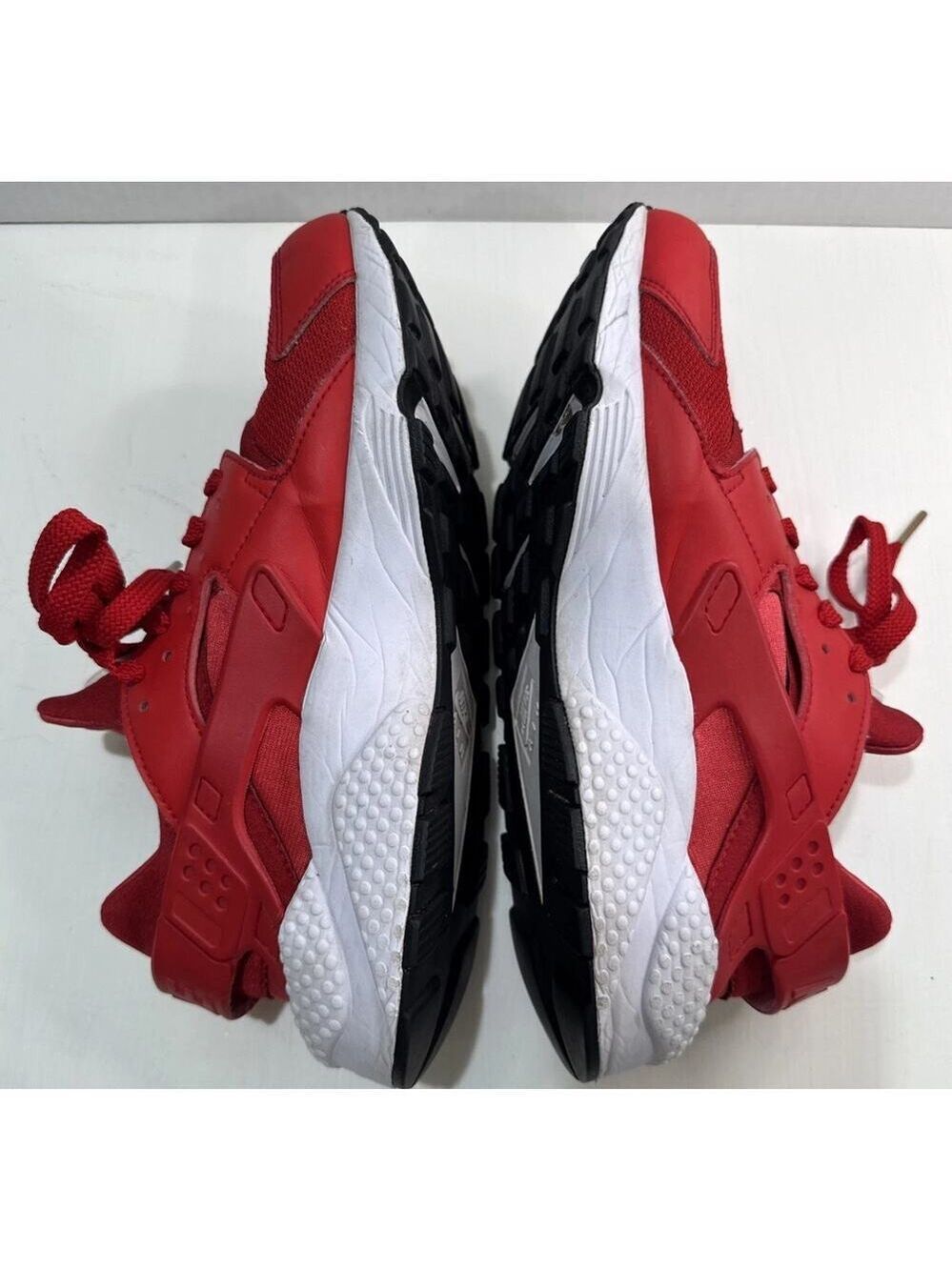 Nike Air Huarache Run University Red Athletic Shoes Men's Size 9 No Insoles - Picture 5 of 11